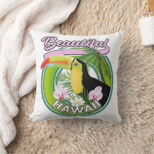 schönes Hawaii-Reiselogo Kissen