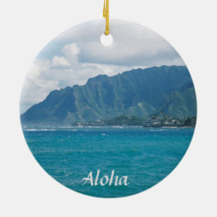 Schönes hawaiianisches Weihnachten Keramik Ornament