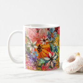 Schönes, helles, Abstraktes Blumenmuster Kaffeetasse