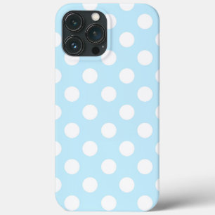 Schönes helles Blau mit stilvollen großen Polka-Pu Case-Mate iPhone Hülle