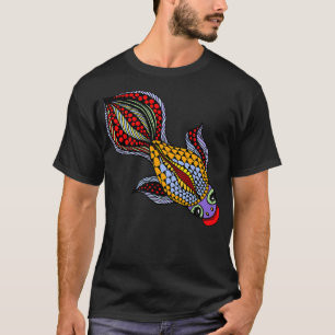 schönes, helles Goldfischdesign T-Shirt
