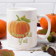 Schönes Herbst-Zitat und süßes Kürbis-Motiv