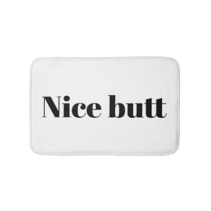 Schönes Hintern Typografie Spaß Badzubehör Badematte