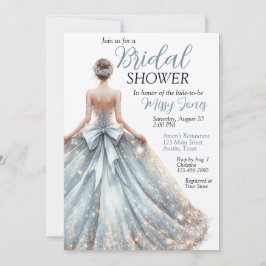 Schönes Hochzeitsgown-Brautparty Einladung