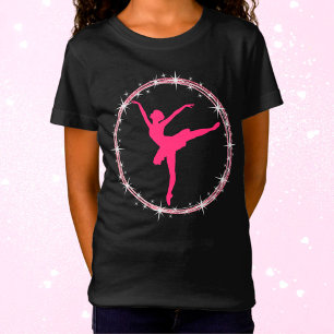 Schönes Hot Pink Ballerina Twinkle T-Shirt
