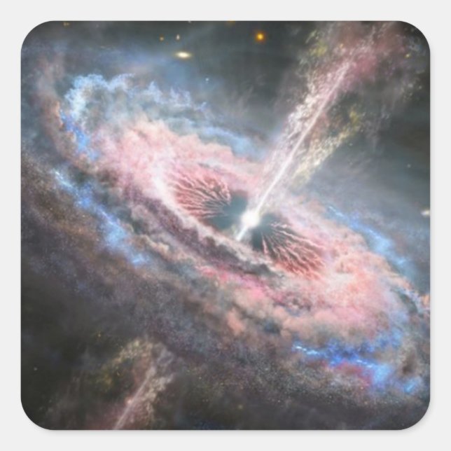 Schönes Hubble-Image-Aufkleber-Set Quadratischer Aufkleber (Vorderseite)