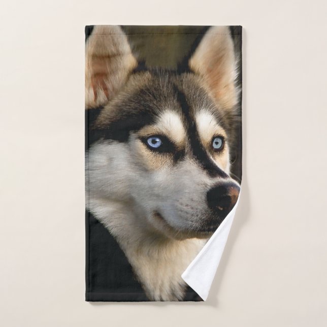 Schönes Husky Throw Kissen Handtuch (Handtuch)
