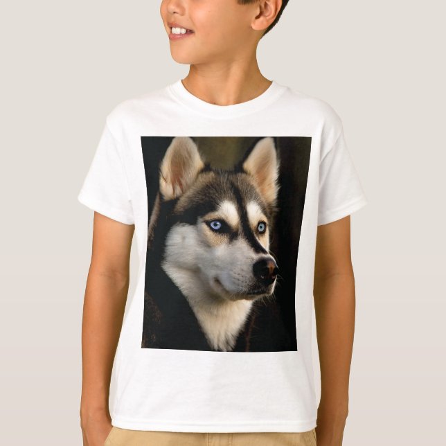Schönes Husky Throw Kissen T-Shirt (Vorderseite)