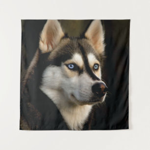 Schönes Husky Throw Kissen Wandteppich