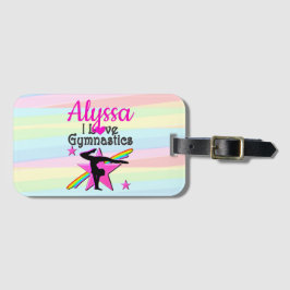 SCHÖNES I LIEBE GYMNASTICS-DESIGN GEPÄCKANHÄNGER