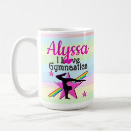 SCHÖNES I LIEBE GYMNASTICS-DESIGN KAFFEETASSE