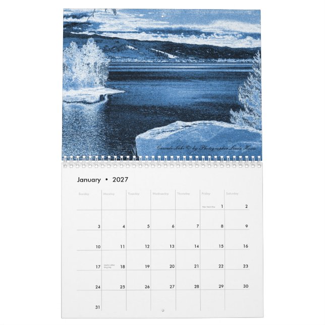 Schönes Idaho Kalender (Jan 2027)