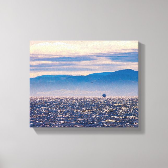 Schönes idyllisches Bild des Flusses S. Laurent, K Leinwanddruck (Vorderseite)