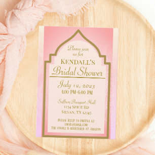 Schönes indisches Brautparty für arabische Nächte Einladung