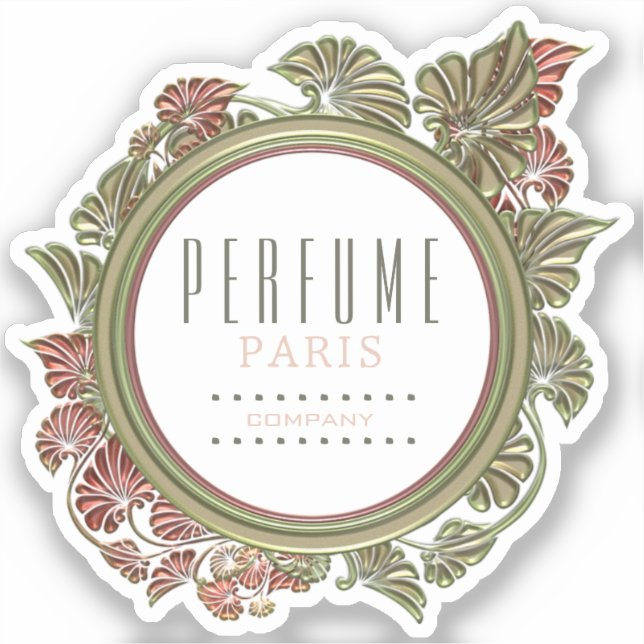 Schönes, individuelles Blumenetikett Kiss Cut Aufkleber (Vorderseite)