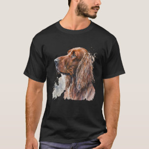 Schönes irisches Aquarell-Portrait T-Shirt