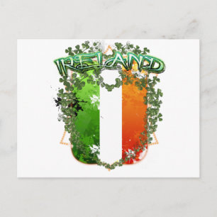 Schönes Irland Wappen Postkarte