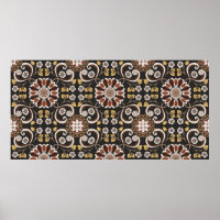 Schönes islamisches Medaillon nahtloses Muster tex