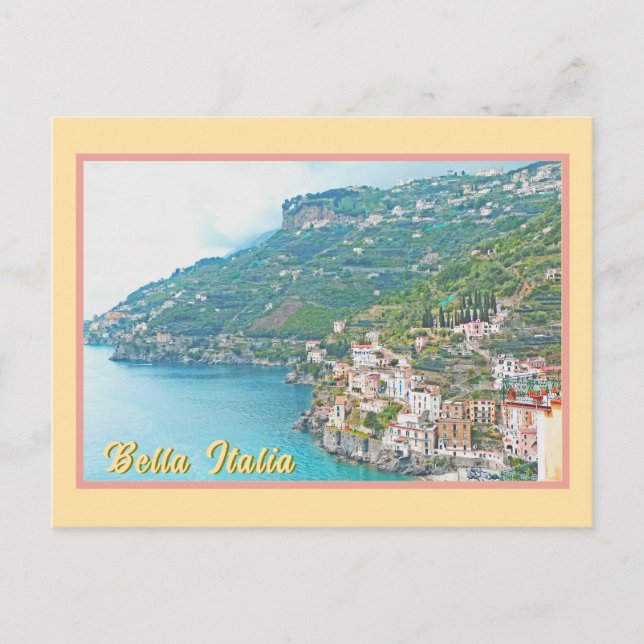 SCHÖNES ITALIEN / SCHÖNE KÜSTE ITALIENS POSTKARTE (Vorderseite)