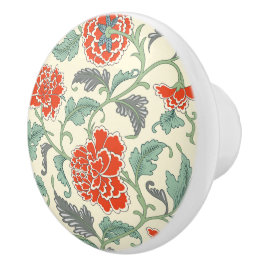 Schönes japanisches Blumenmuster Vintag Keramikknauf