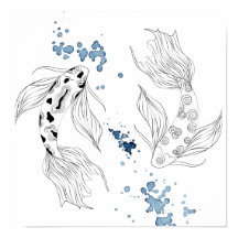 Schönes japanisches Koi Fish Schwimmen