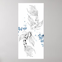 Schönes japanisches Koi Fish Schwimmen