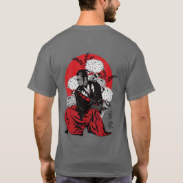 Schönes japanisches Samurai Print auf T - Shirt