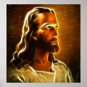 Schönes Jesus-Portrait Poster
