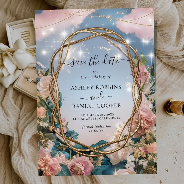 Schönes Jugendstil Save the Date Einladung (Von Creator hochgeladen)