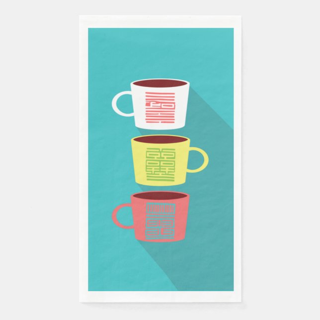 Schönes K Muster 3 Napkins Serviette (Vorderseite)