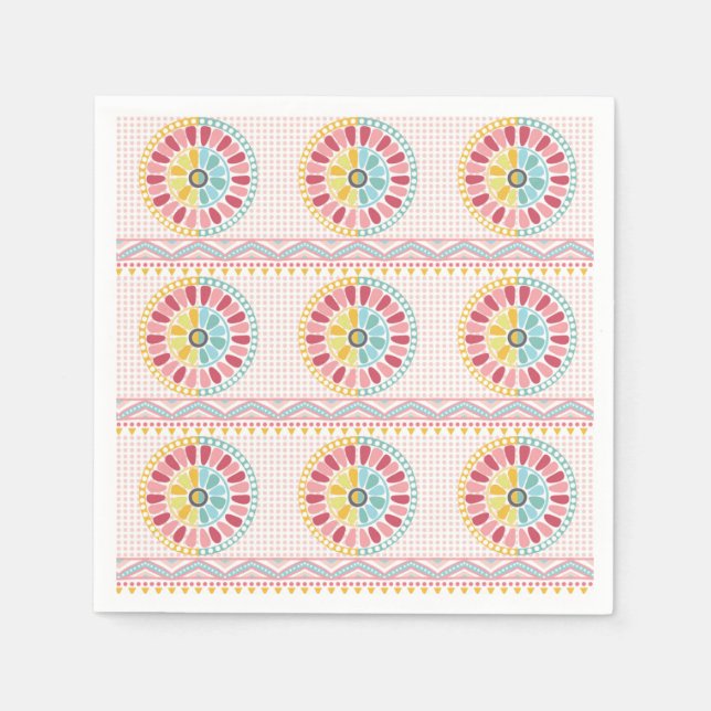 Schönes K-Muster Napkins Serviette (Vorderseite)