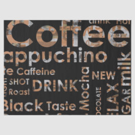 Schönes Kaffee-Espresso Cappucino Küchen-Getränk Seidenpapier