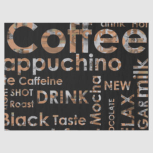 Schönes Kaffee-Espresso Cappucino Küchen-Getränk Seidenpapier