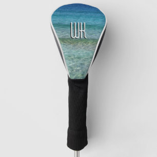 Schönes Karibisches Meer Mit Monogramm Golf Headcover