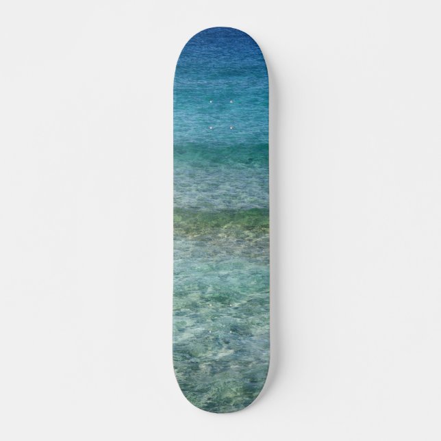 Schönes Karibisches Meer Skateboard (Vorne)