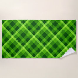 Schönes Kariertes Strandtuch mit Baumbestand