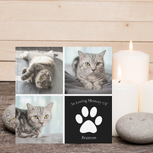 Schönes Katzenmemorial - Individuelles Haustierfot Karte
