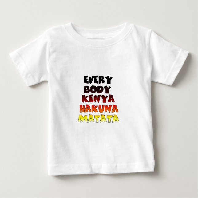 Schönes Kenia-Design für Phantastische Textpassage Baby T-shirt (Vorderseite)