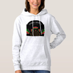 Schönes Kenya Tapestes: Kenyan Flag Butterfly Hoodie