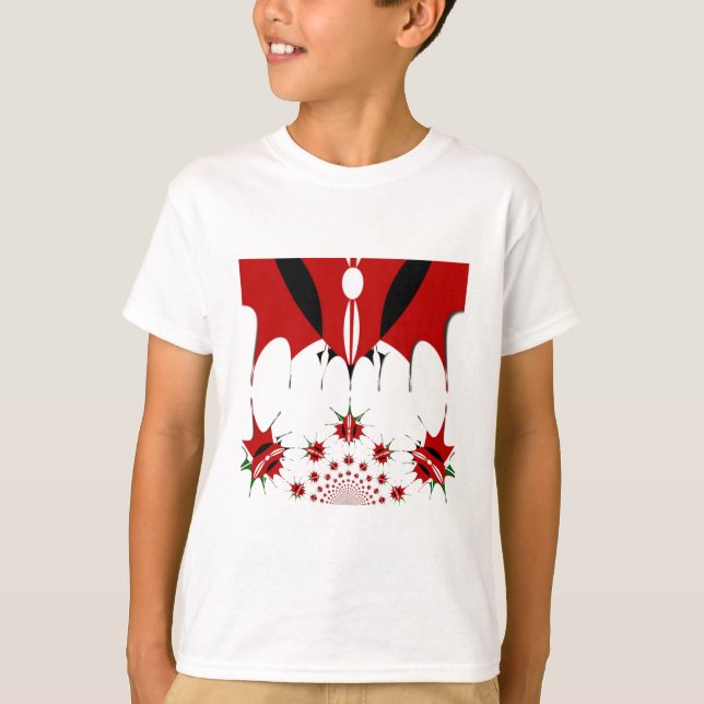 Schönes Kenya Tapestes: Kenyan Flag Butterfly T-Shirt (Vorderseite)