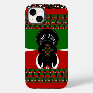 Schönes Kenyan Hearts Fahne Black Red Green Design Case-Mate iPhone Hülle