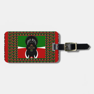 Schönes Kenyan Hearts Fahne Black Red Green Design Gepäckanhänger