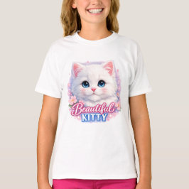 Schönes Kitty Süße Katze Kinder T-Shirt