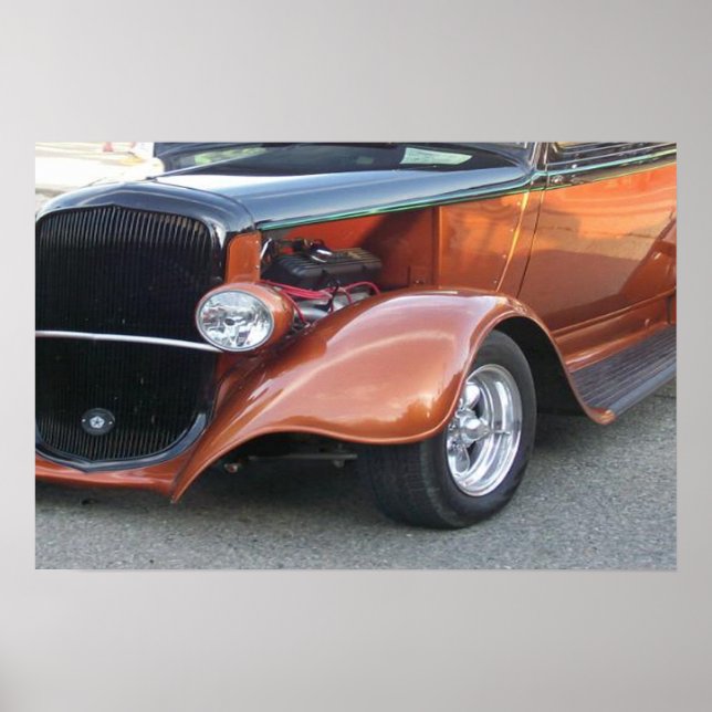 Schönes klassisches Auto Bronze Poster (Vorne)