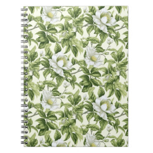 Schönes klassisches Blumenmuster Notizblock