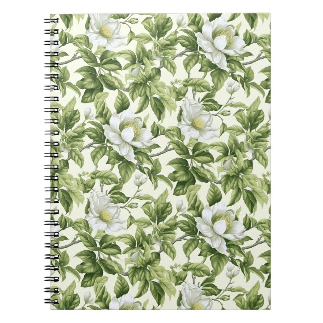 Schönes klassisches Blumenmuster Notizblock (Vorderseite)