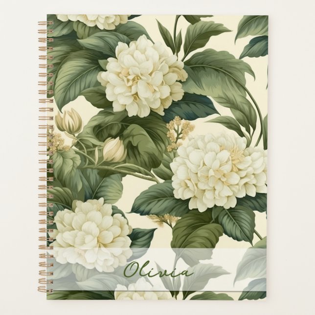 Schönes klassisches Blumenmuster Planer (Vorderseite)