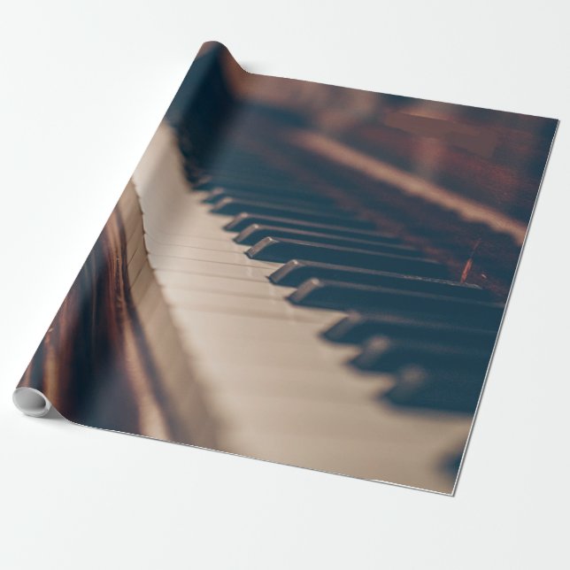 Schönes Klavierdesign Geschenkpapier (Ungerollt)