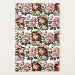 Schönes kleines Mädchen Planer