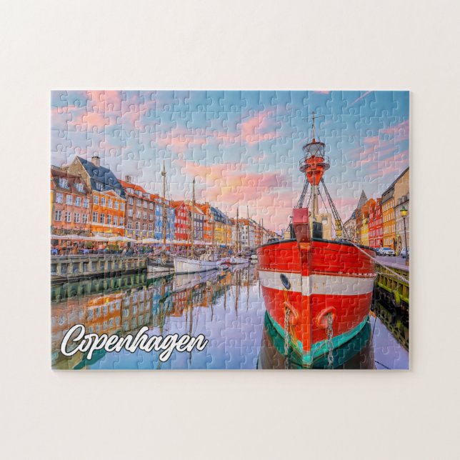 Schönes Kopenhagen, Dänemark Puzzle (Horizontal)